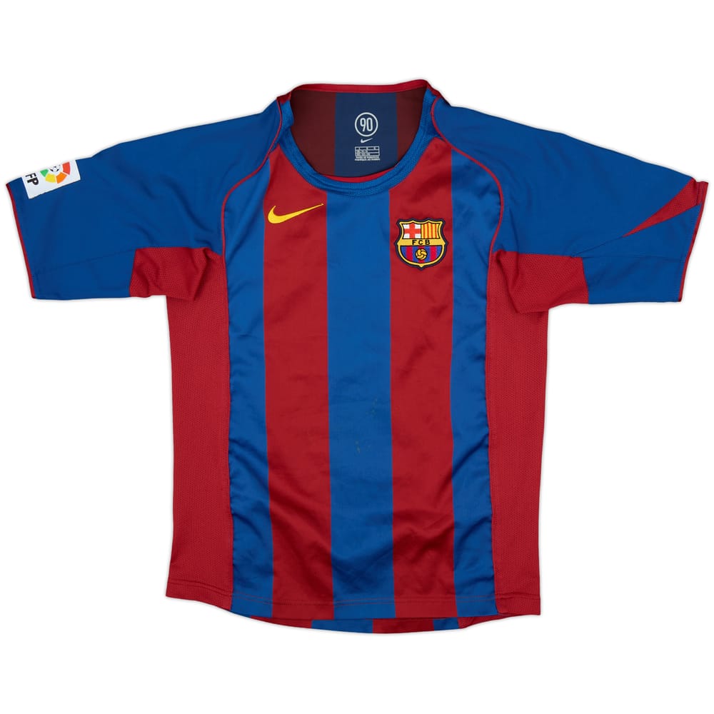 2004-05 Barcelona Home Shirt - 7/10 - (L.Boys)