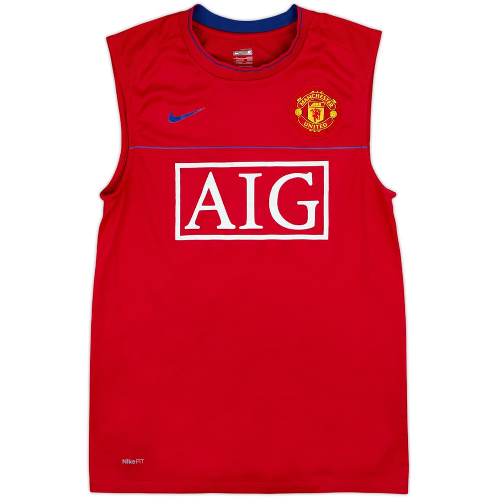 2008-09 Manchester United Nike Training Vest - 8/10 - (S)