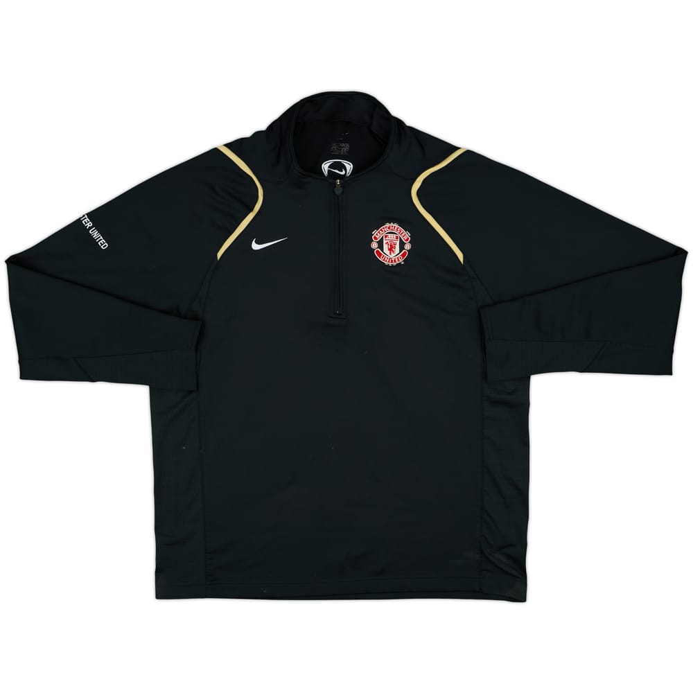 2006-07 Manchester United Nike 1/4 Zip Drill Top - 7/10 - (L)