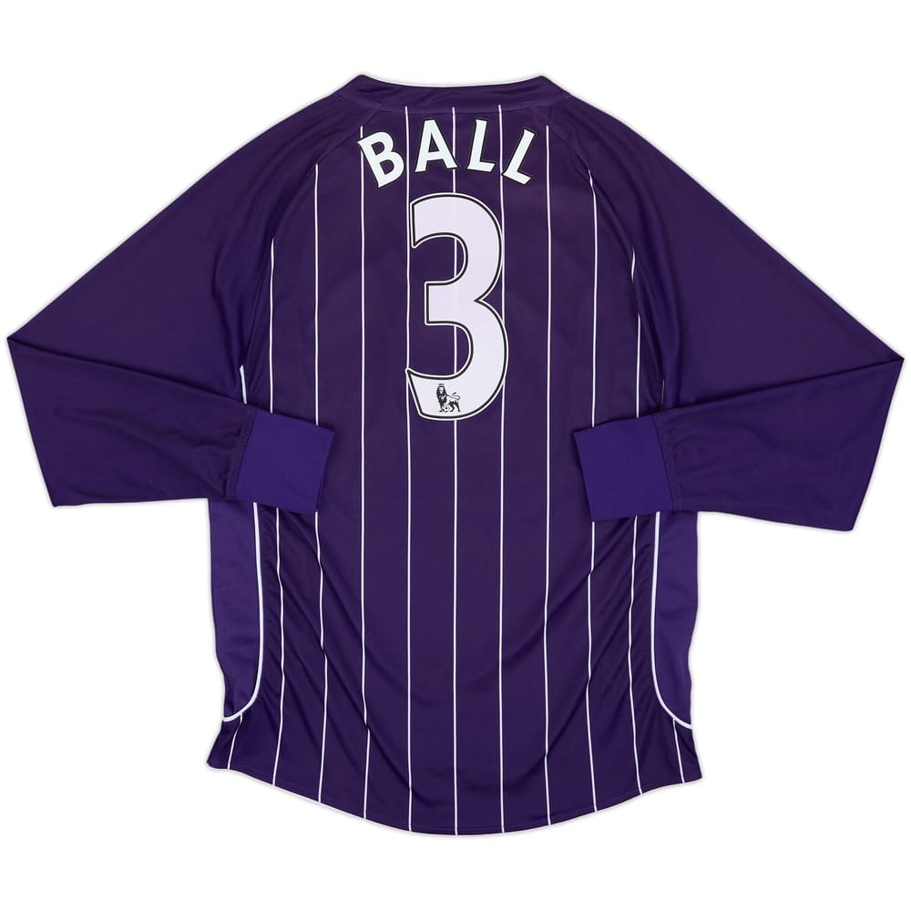 2007-08 Manchester City Away L/S Shirt Ball #3 - 6/10 - (L)