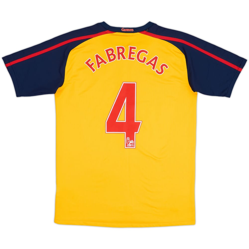 2008-09 Arsenal Away Shirt Fabregas #4 - 6/10 - (XL.Boys)