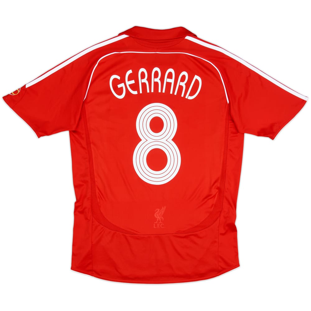 2006-08 Liverpool Home Shirt Gerrard #8 - 6/10 - (M)