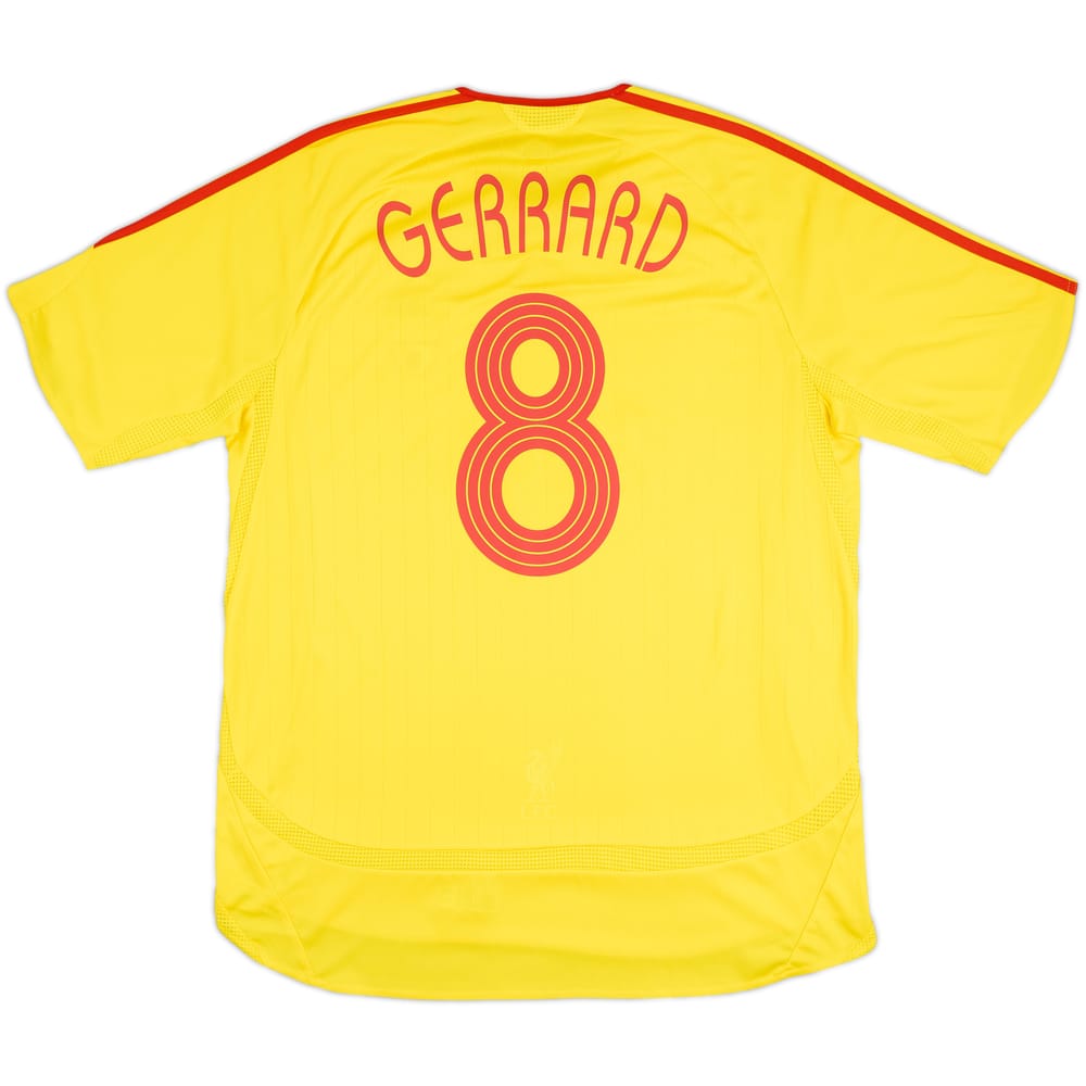 2006-07 Liverpool Away Shirt Gerrard #8 - 6/10 - (L)
