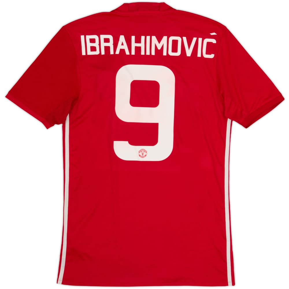 2016-17 Manchester United Home Shirt Ibrahimovic #9 - 6/10 - (S)