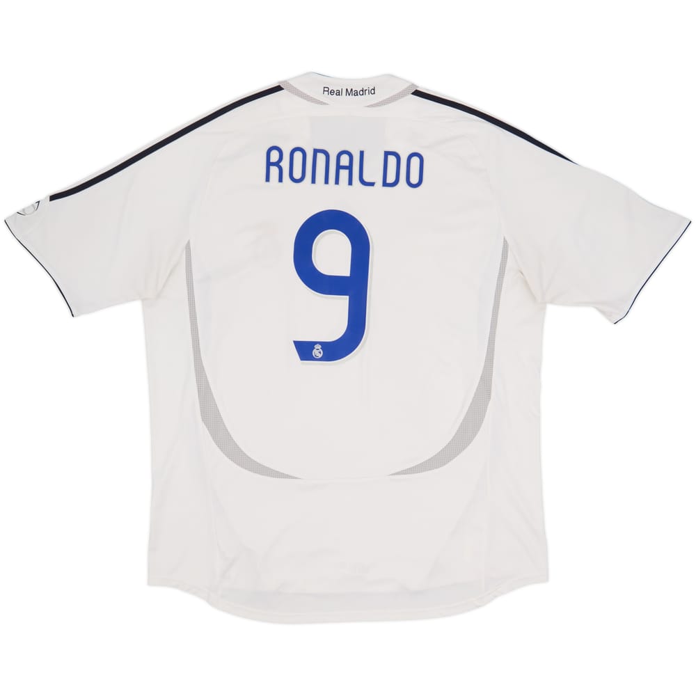 2006-07 Real Madrid Home Shirt Ronaldo #9 - 6/10 - (XXL)