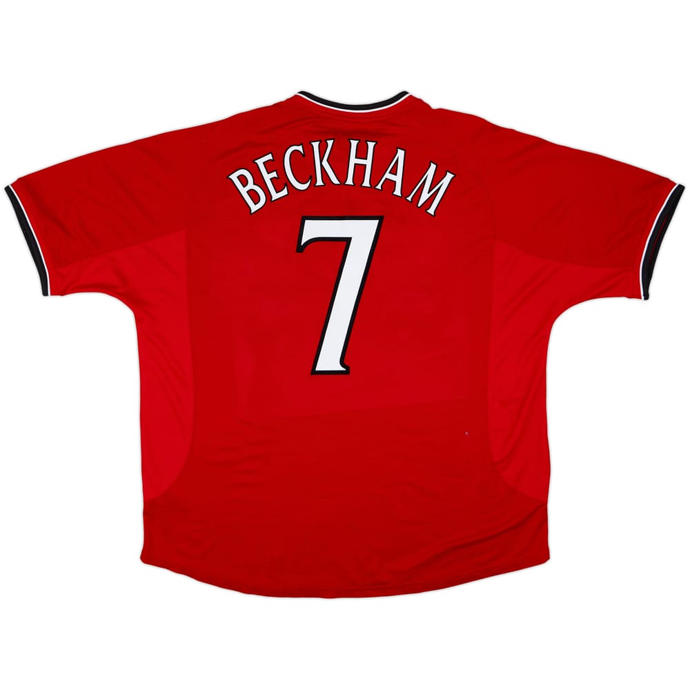2000-02 Manchester United Home Shirt Beckham #7 - 9/10 - (XXL)