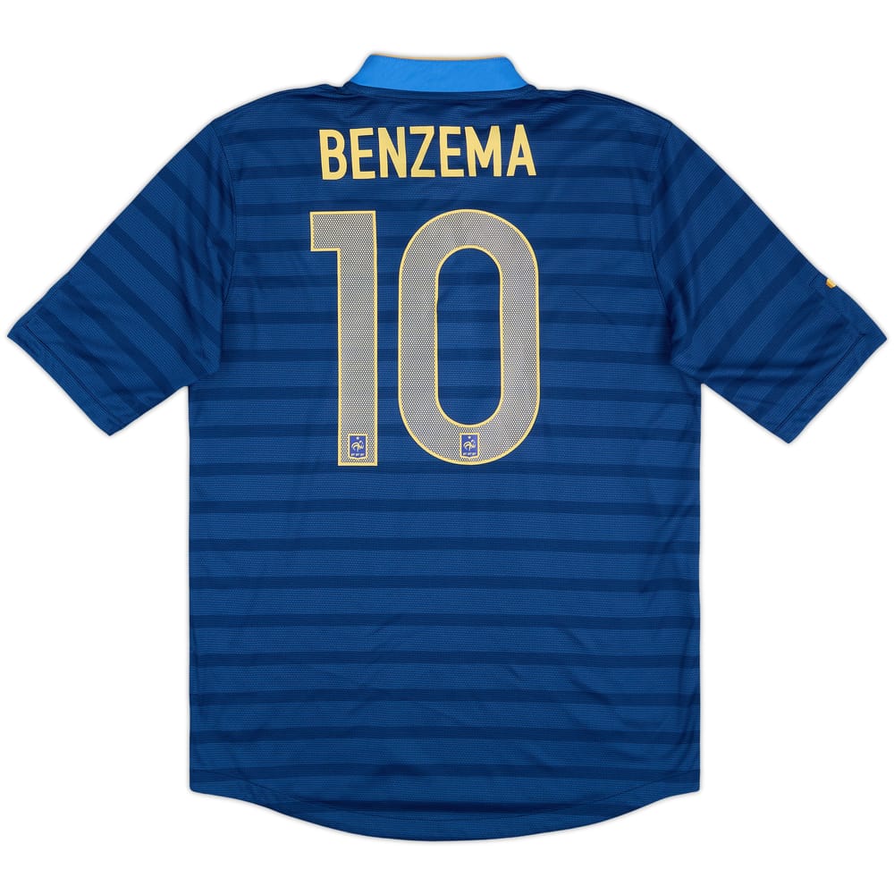 2012-13 France Home Shirt Benzema #10 - 8/10 - (M)