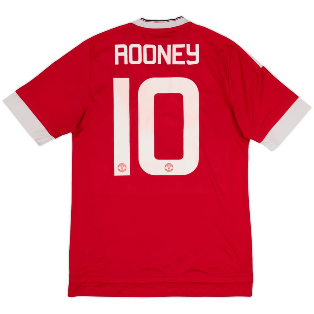 2015-16 Manchester United Home Shirt Rooney #10 - 8/10 - (S)