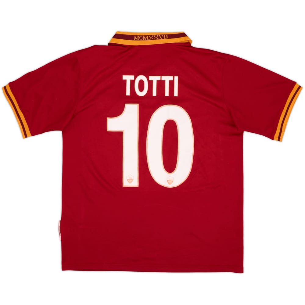 2013-14 Roma Home Shirt Totti #10 - 5/10 - (M)