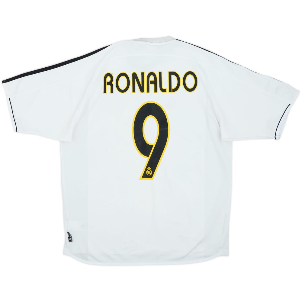 2003-04 Real Madrid Home Shirt Ronaldo #9 - 5/10 - (L)