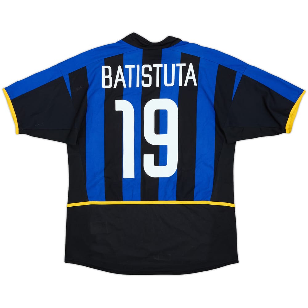 2002-03 Inter Milan Home Shirt Batistuta #19 - 6/10 - (M)