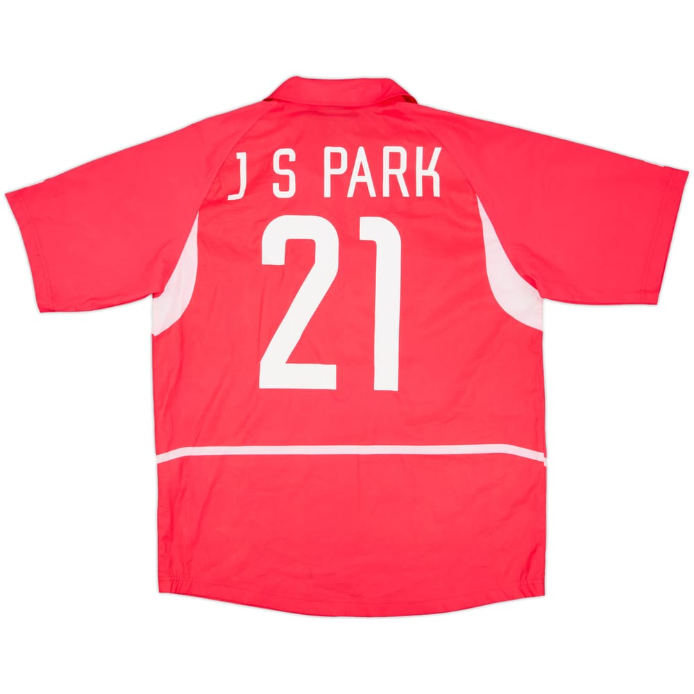 2002-03 South Korea Home Shirt J.S.Park #21 - 4/10 - (L)