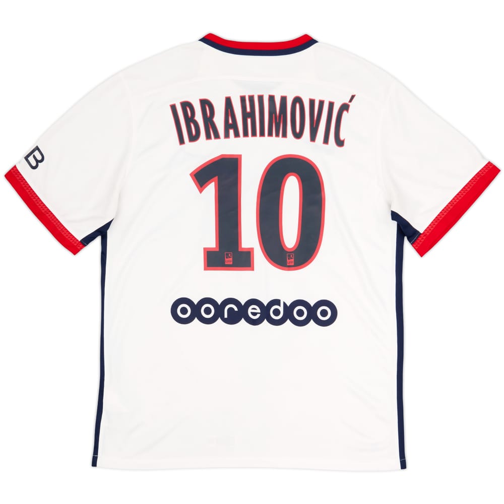 2015-16 Paris Saint-Germain Away Shirt Ibrahimovic #10 - 6/10 - (L)