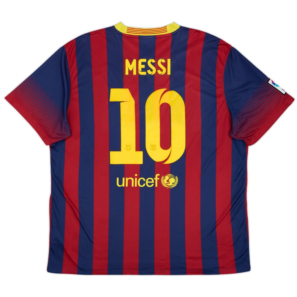 2013-14 Barcelona Home Shirt Messi #10 - 7/10 - (XXL)