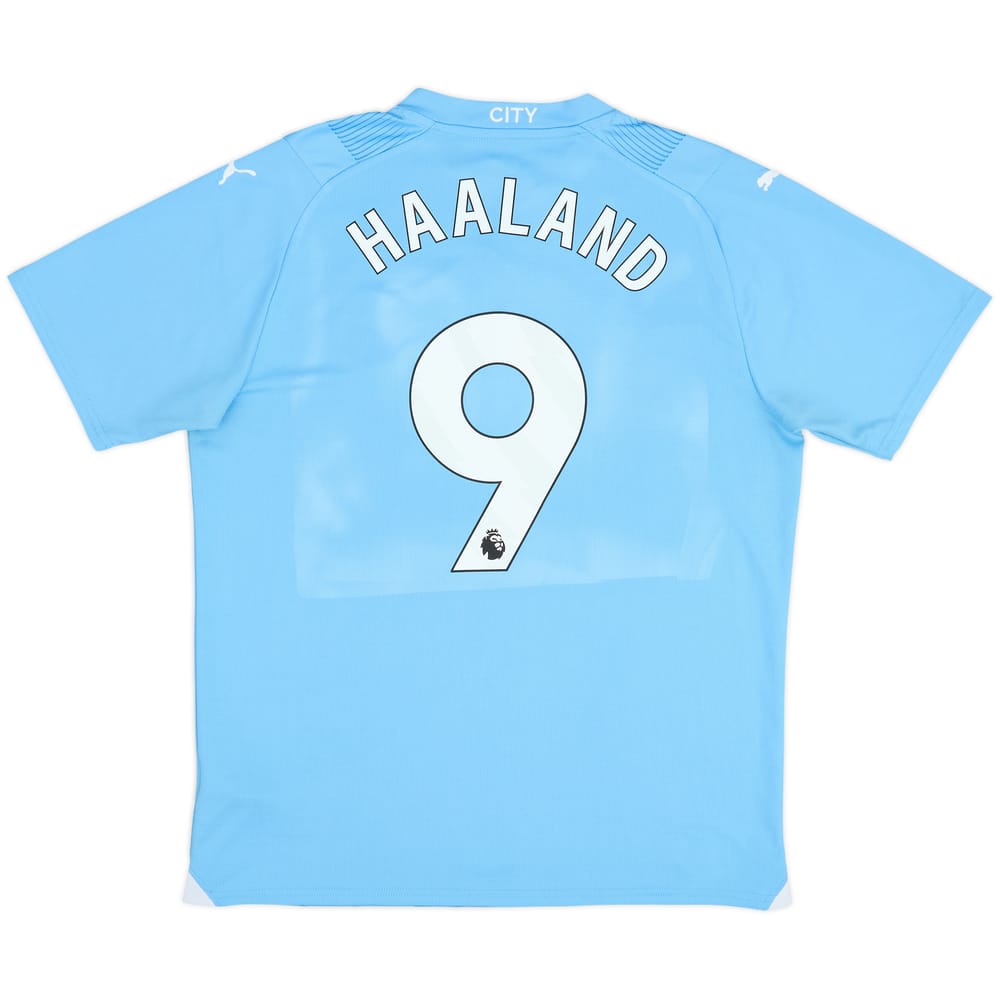 2023-24 Manchester City Home Shirt Haaland #9 - 6/10 - (L)