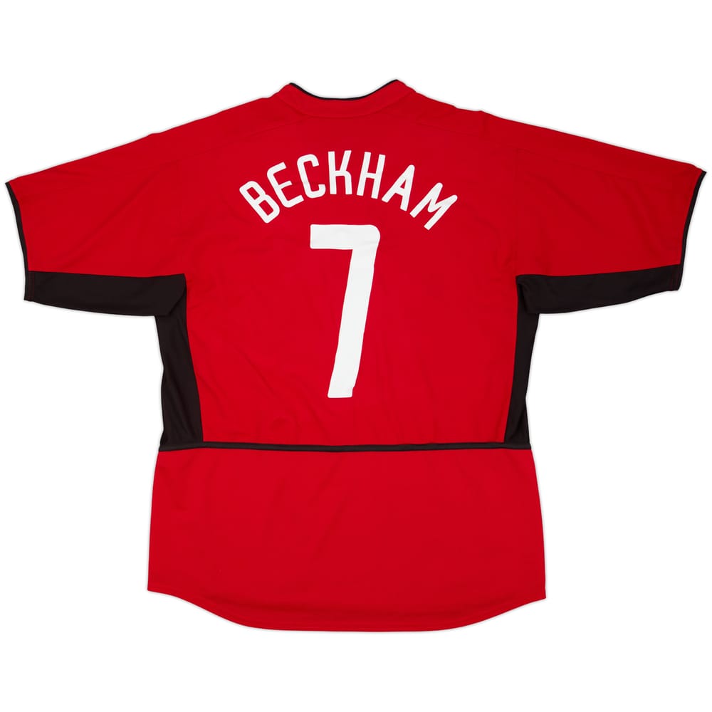 2002-04 Manchester United Home Shirt Beckham #7 - 7/10 - (L)
