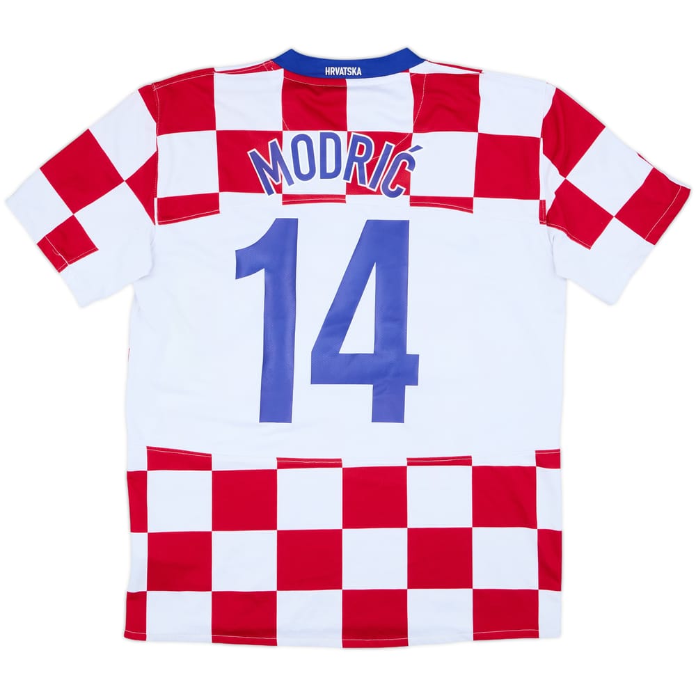 2008-09 Croatia Home Shirt Modric #14 - 7/10 - (M)
