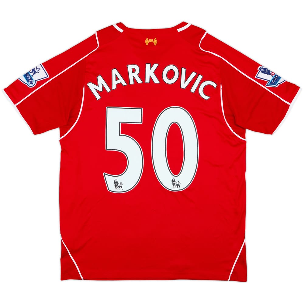 2014-15 Liverpool Home Shirt Markovic #50 - 7/10 - (L)