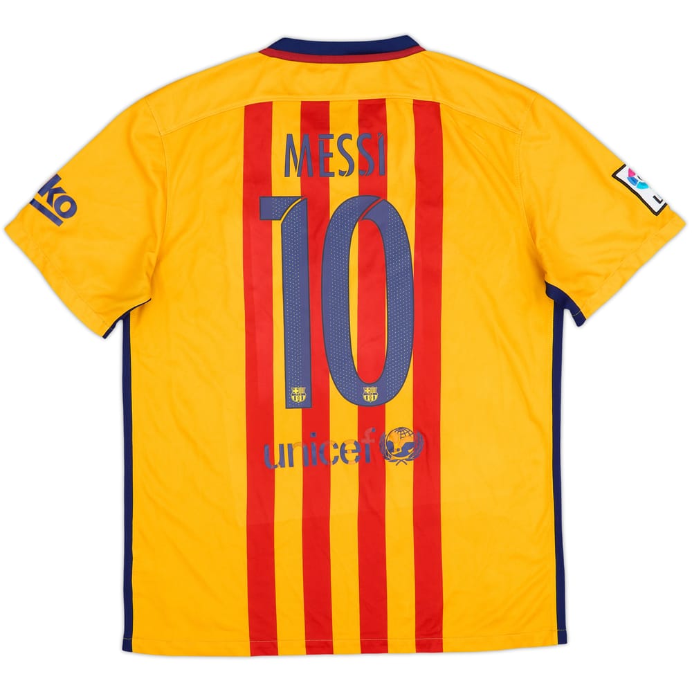 2015-16 Barcelona Away Shirt Messi #10 - 5/10 - (L)