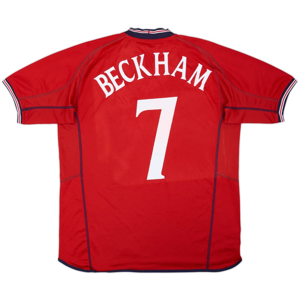 2002-04 England Away Shirt Beckham #7 - 5/10 - (XL)