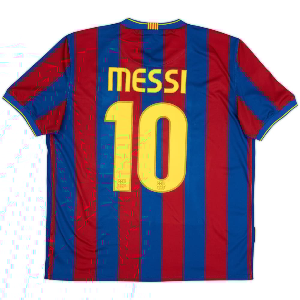 2009-10 Barcelona Home Shirt Messi #10 - 5/10 - (L)