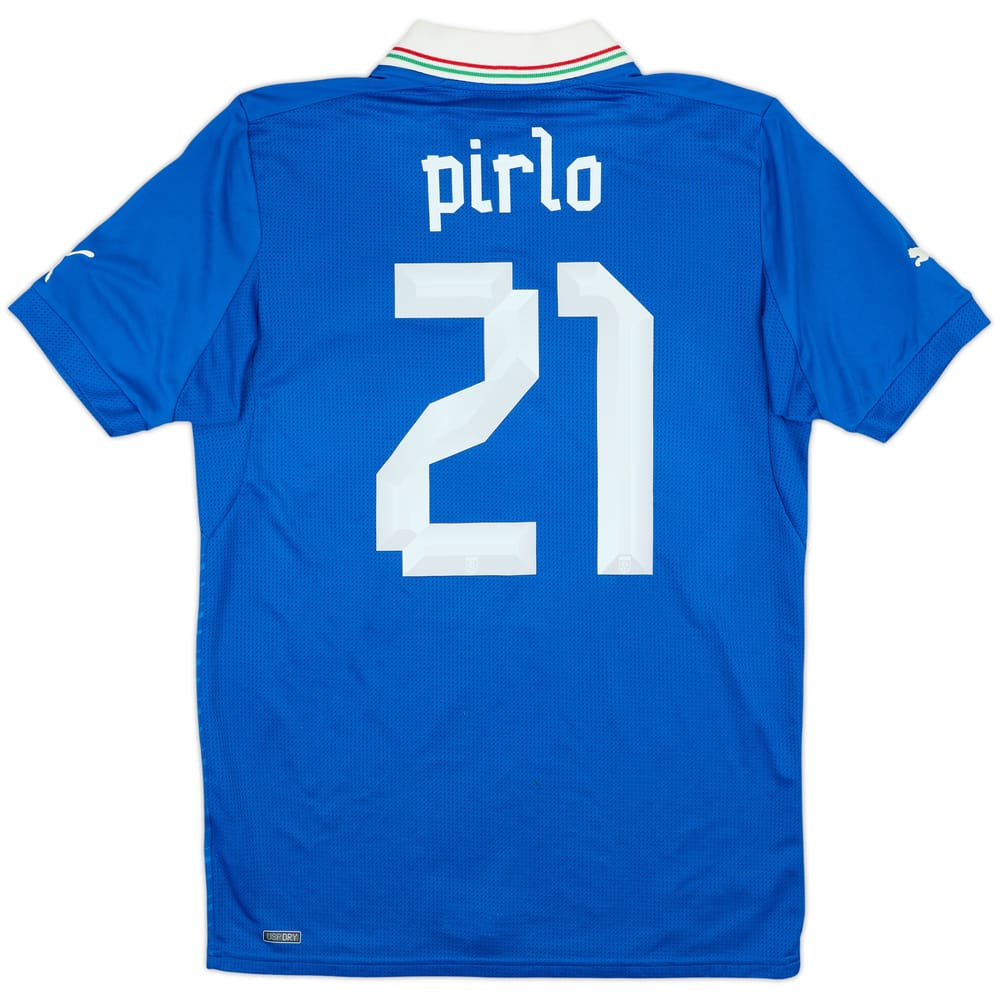 2012-13 Italy Home Shirt Pirlo #21 - 7/10 - (M)