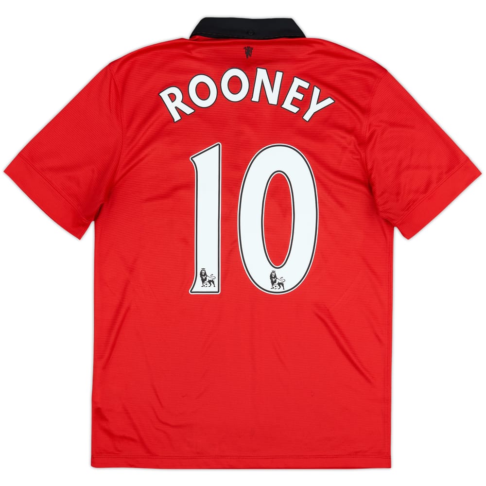 2013-14 Manchester United Home Shirt Rooney #10 - 8/10 - (M)