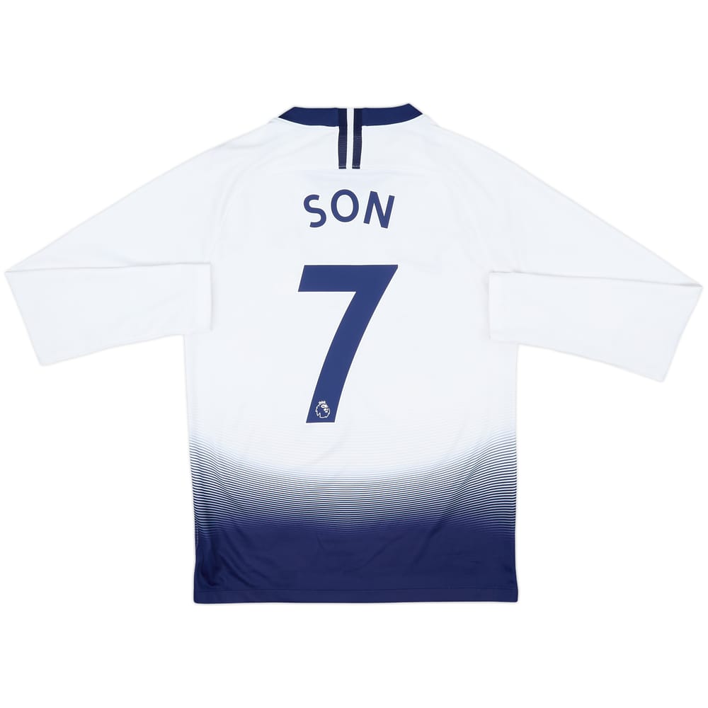 2018-19 Tottenham Home L/S Shirt Son #7 - 6/10 - (S)