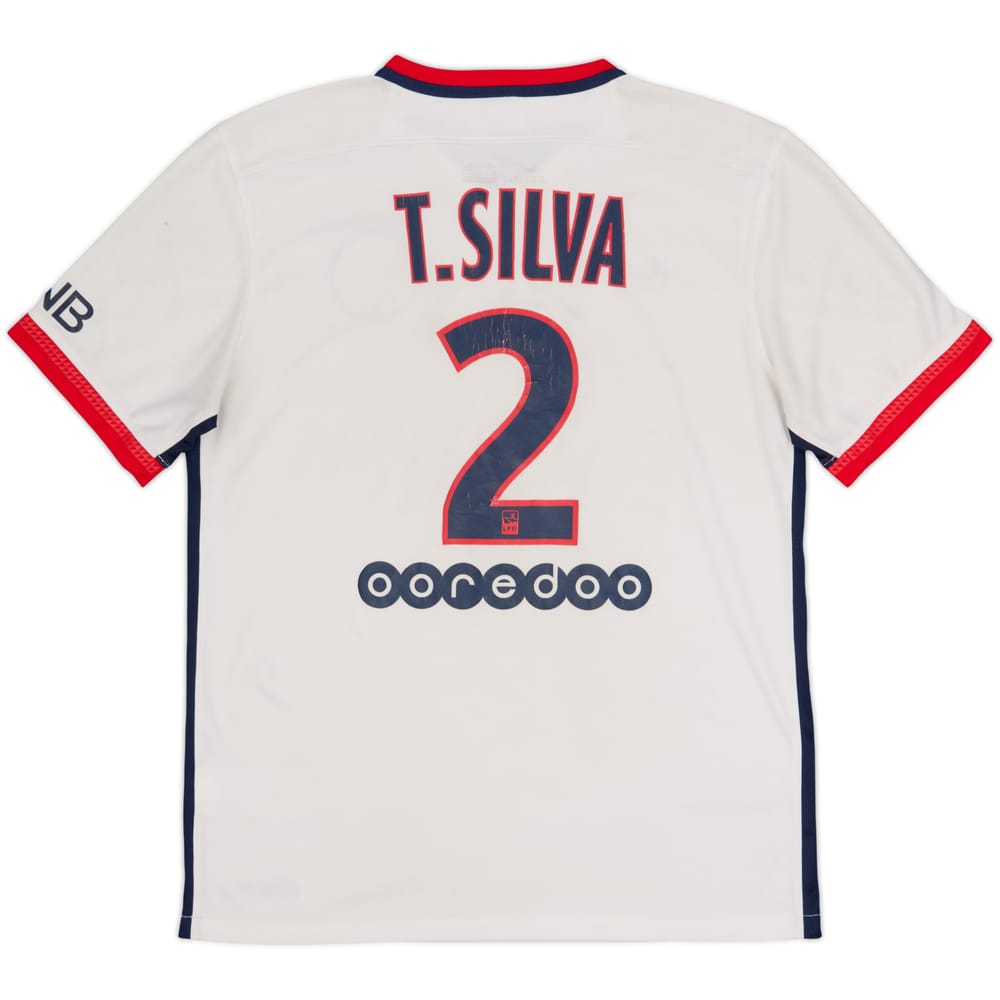 2015-16 Paris Saint-Germain Away Shirt T.Silva #2 - 5/10 - (M)