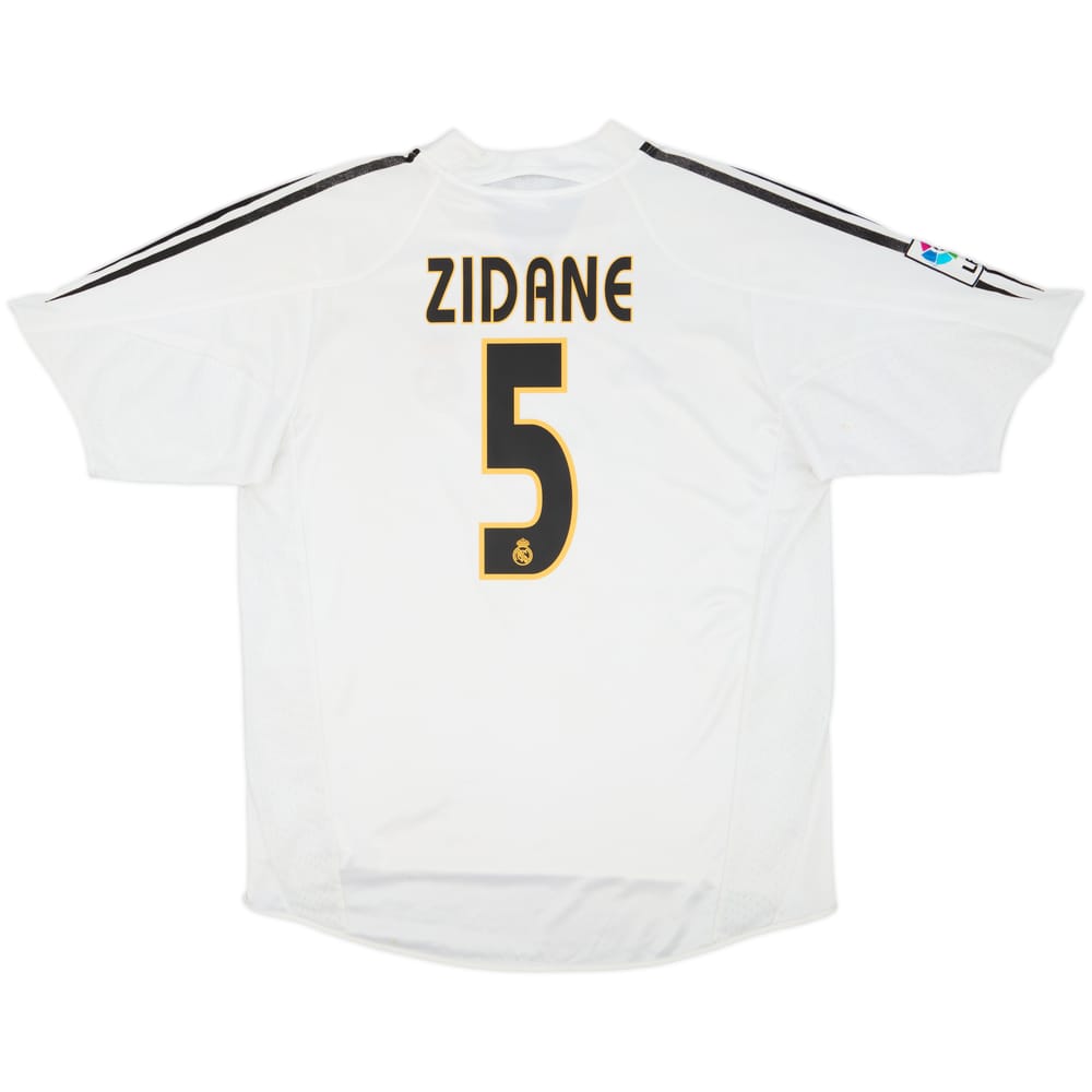 2004-05 Real Madrid Home Shirt Zidane #5 - 6/10 - (L)