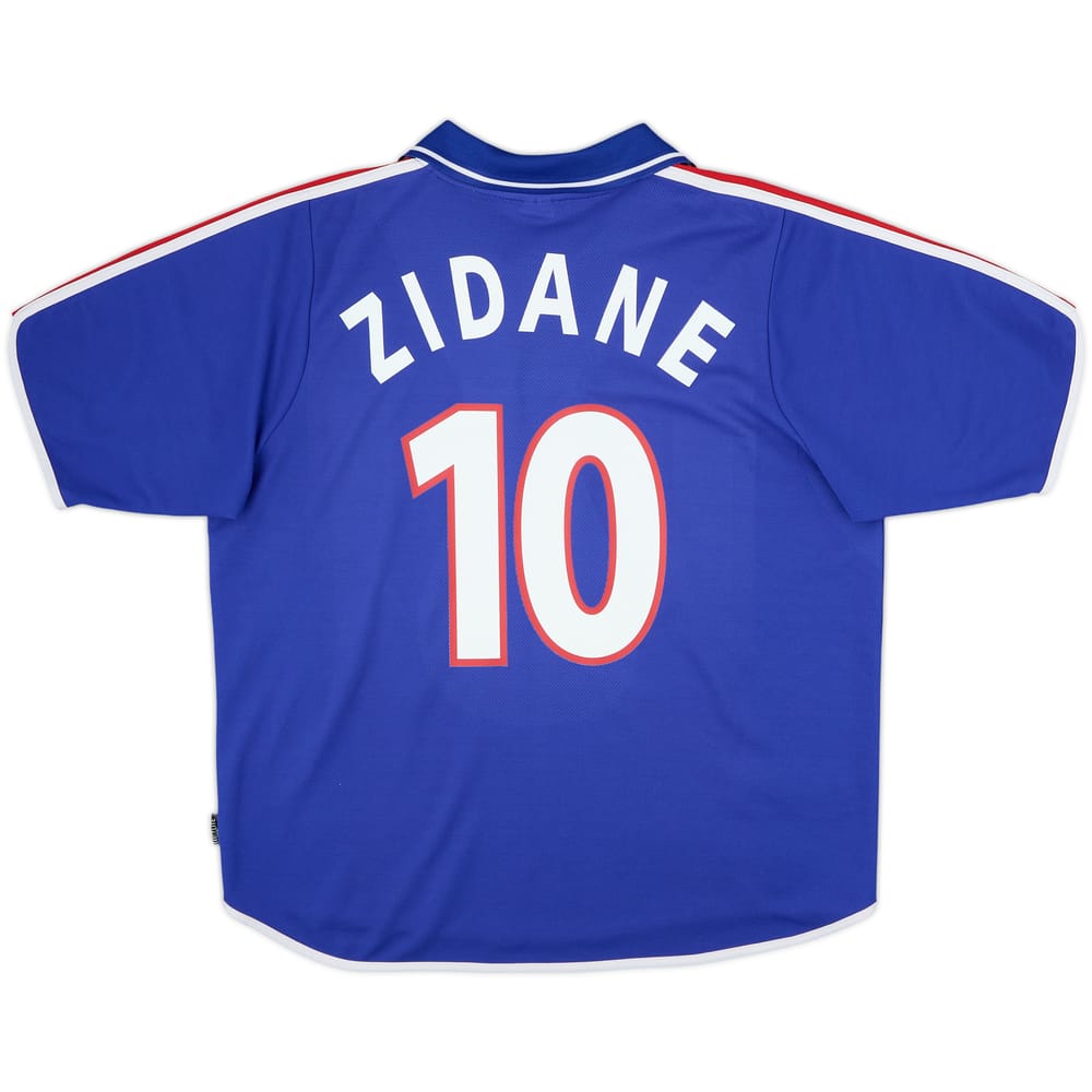 2000-02 France Home Shirt Zidane #10 - 8/10 - (XL)