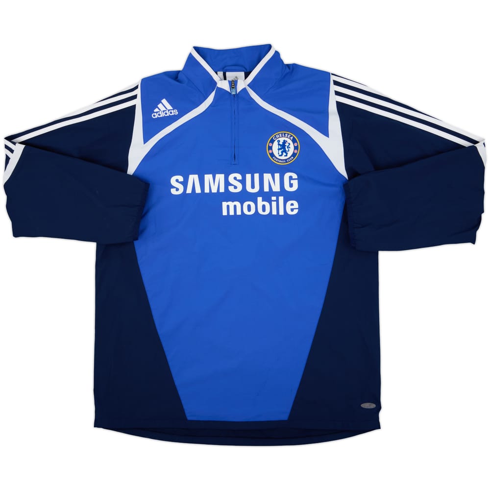 2007-08 Chelsea adidas 1/4 Zip Drill Top - 8/10 - (L)
