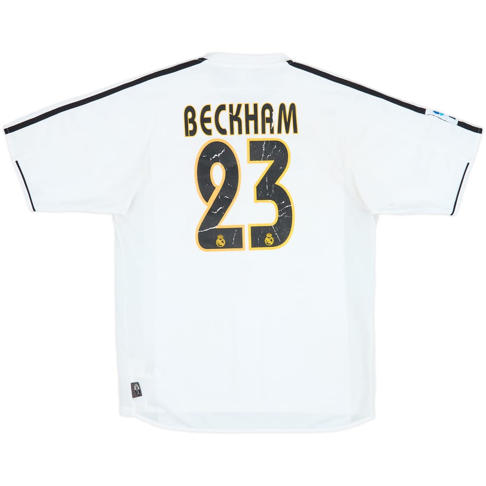 2003-04 Real Madrid Home Shirt Beckham #23 - 4/10 - (M)