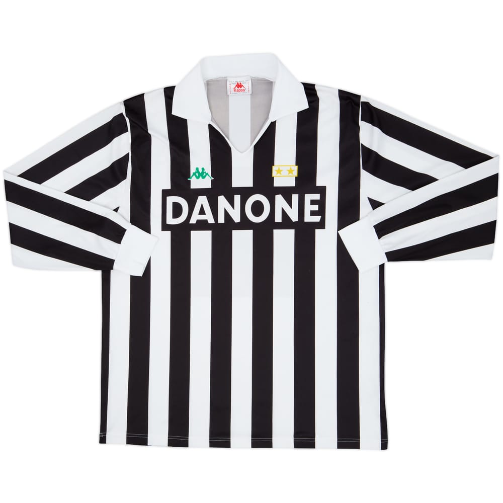 1992-94 Juventus Basic Home L/S Shirt - 7/10 - (XL)