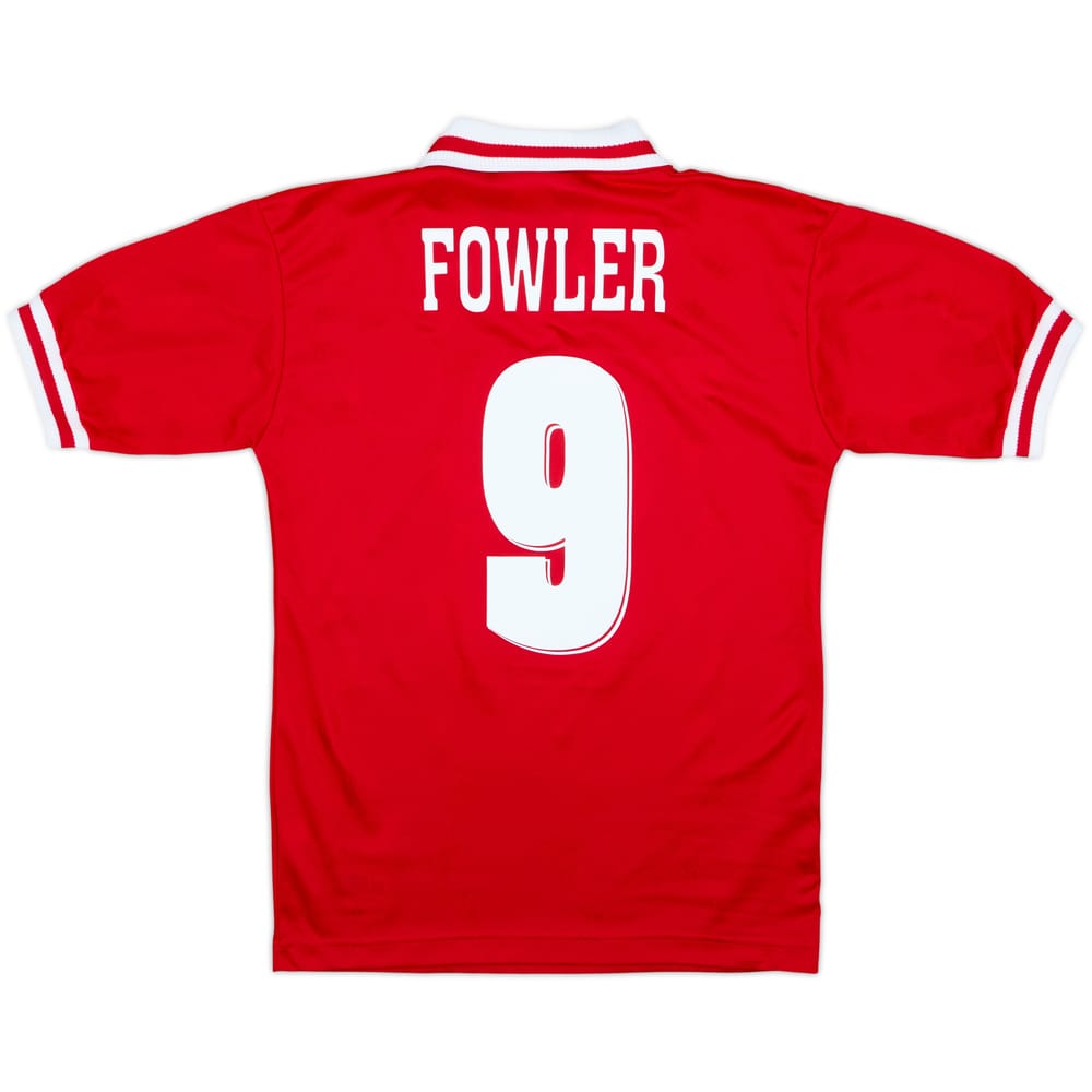 1996-98 Liverpool Home Shirt Fowler #9 - 8/10 - (XL.Boys)