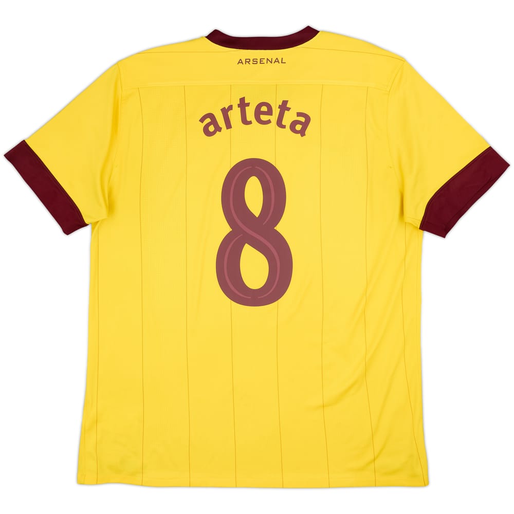 2010-13 Arsenal Away Shirt Arteta #8 - 6/10 - (L)
