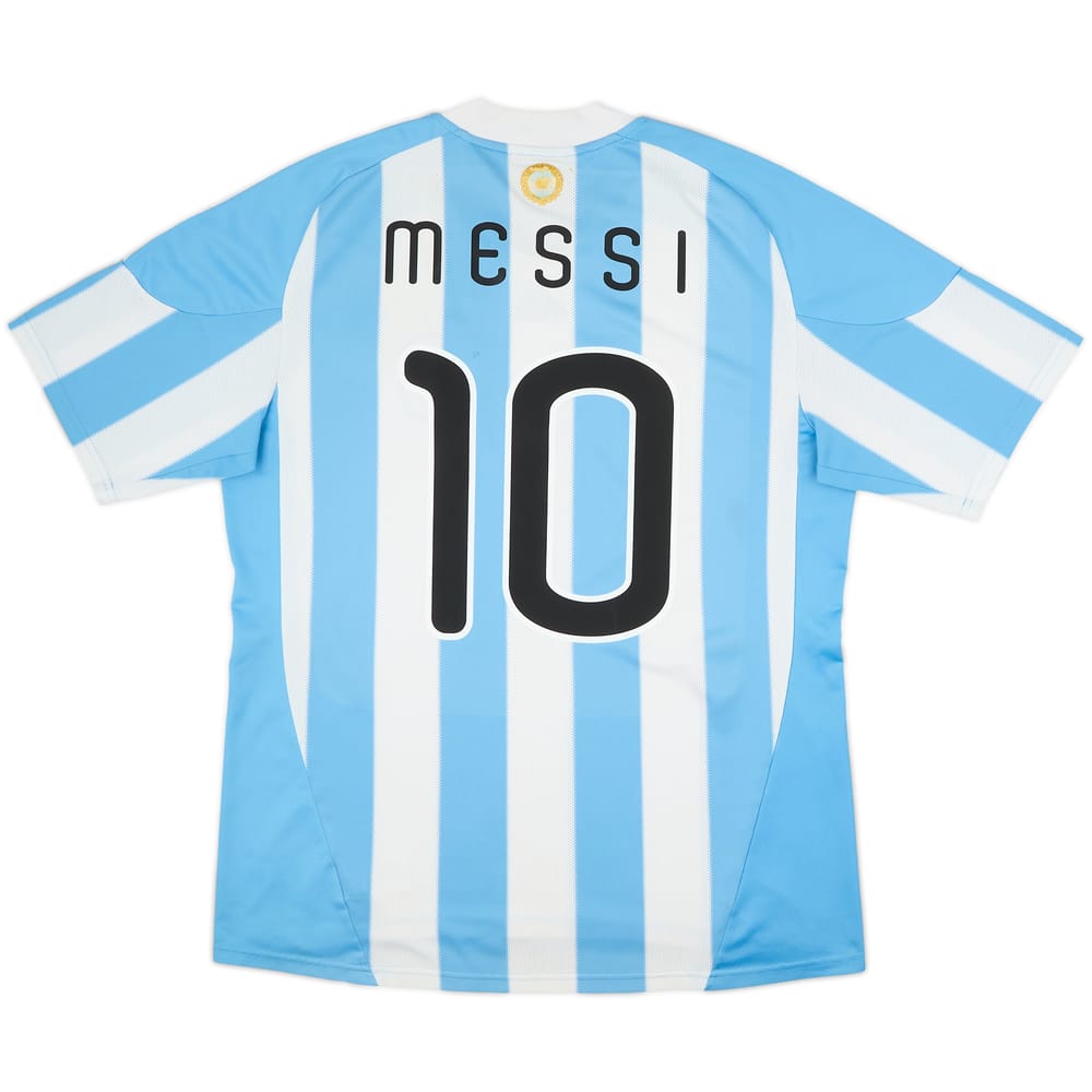 2010-11 Argentina Home Shirt Messi #10 - 5/10 - (XL)