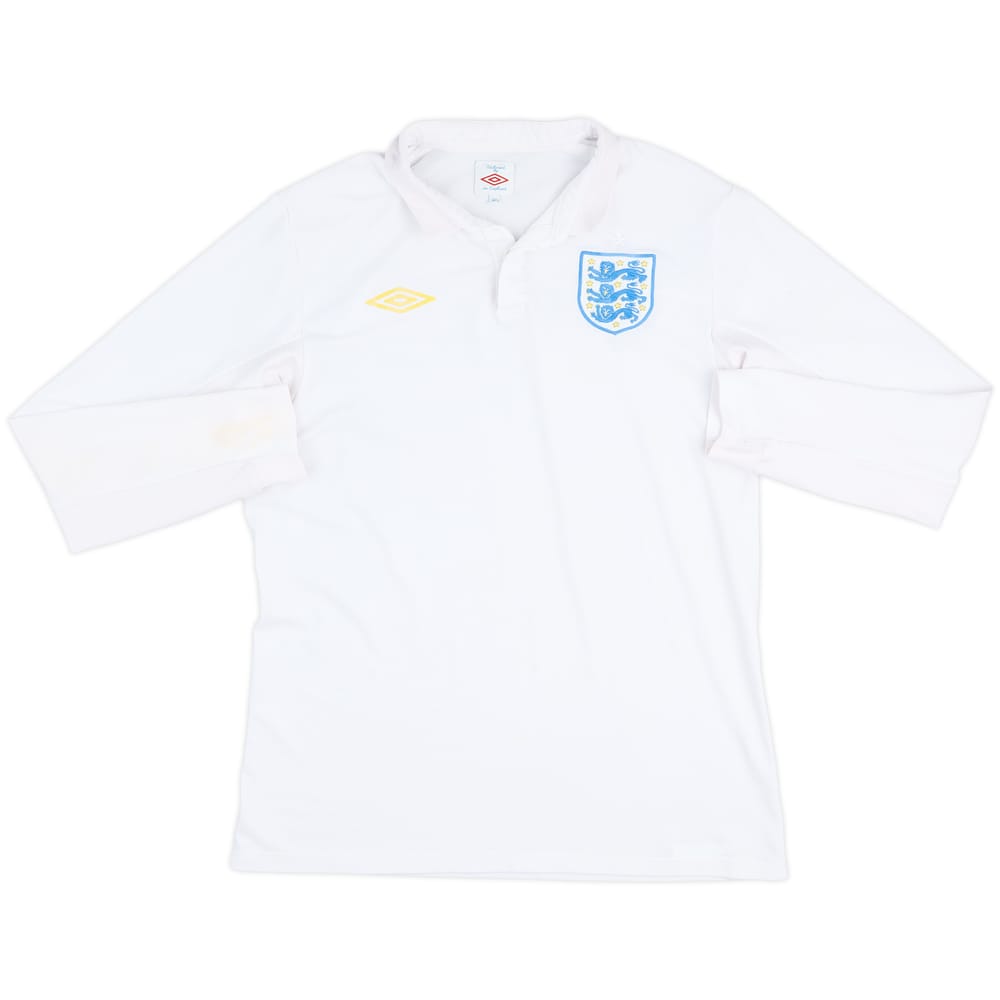 2009-10 England Home L/S Shirt - 5/10 - (M)