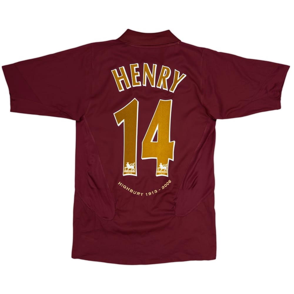 2005-06 Arsenal Home Shirt Henry #14 - 8/10 - (S)