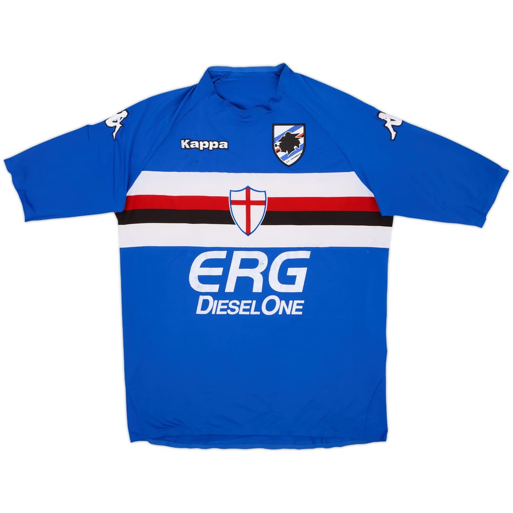 2006-07 Sampdoria Player Issue Home Shirt - 5/10 - (L)