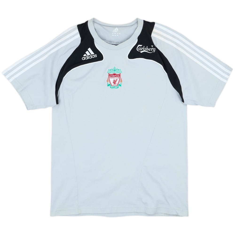 2008-09 Liverpool adidas Cotton Tee - 5/10 - (M)