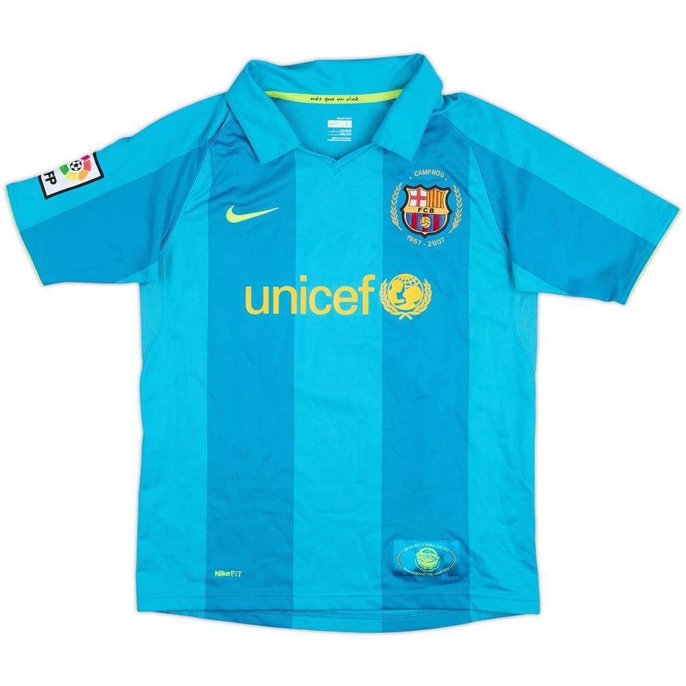 2007-09 Barcelona Away Shirt - 10/10 - (L.Boys)