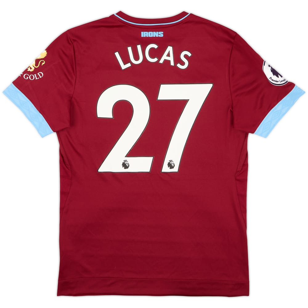 2018-19 West Ham Home Shirt Lucas #27 - 10/10 - (M)