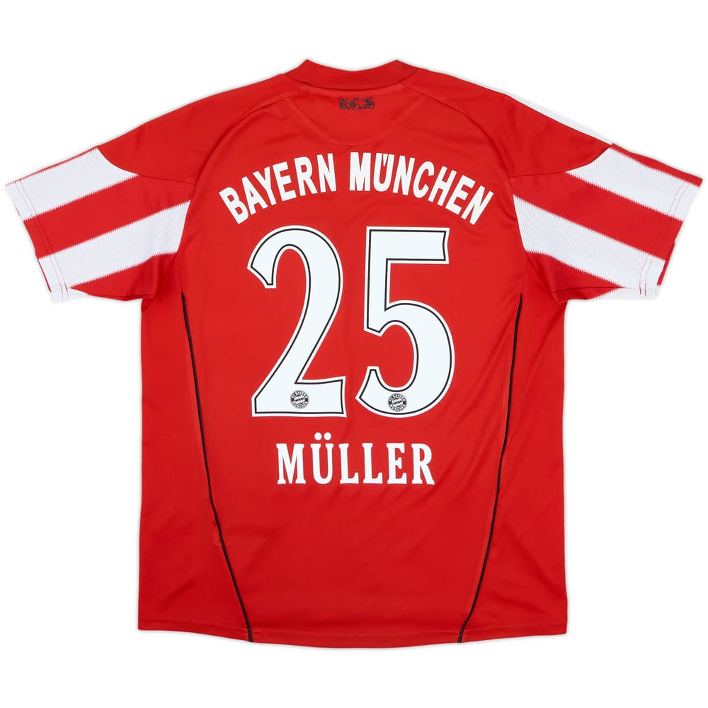 2010-11 Bayern Munich Home Shirt Muller #25 - 6/10 - (XL.Boys)