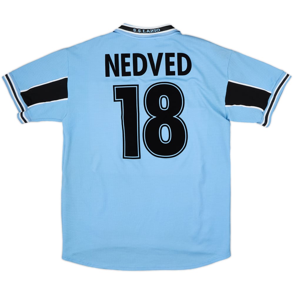 1998-00 Lazio Home Shirt Nedved #18 - 8/10 - (L)