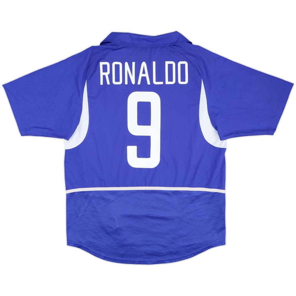 2002-04 Brazil Away Shirt Ronaldo #9 - 9/10 - (M)
