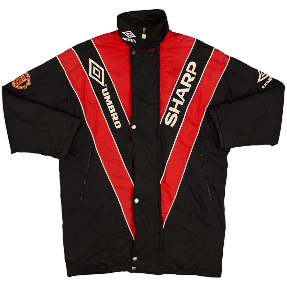 1992-93 Manchester United Umbro Padded Bench Coat - 8/10 - (L)