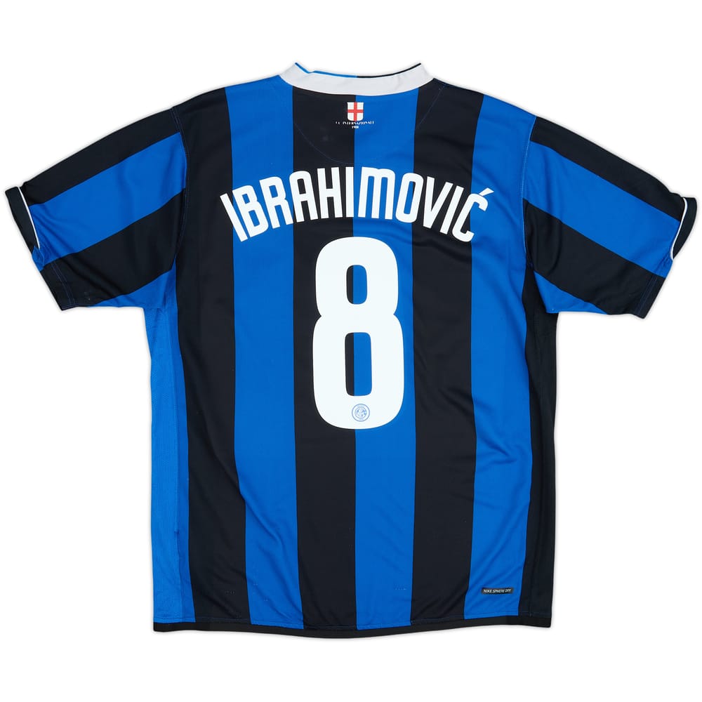2006-07 Inter Milan Home Shirt Ibrahimovic #8 - 5/10 - (L)