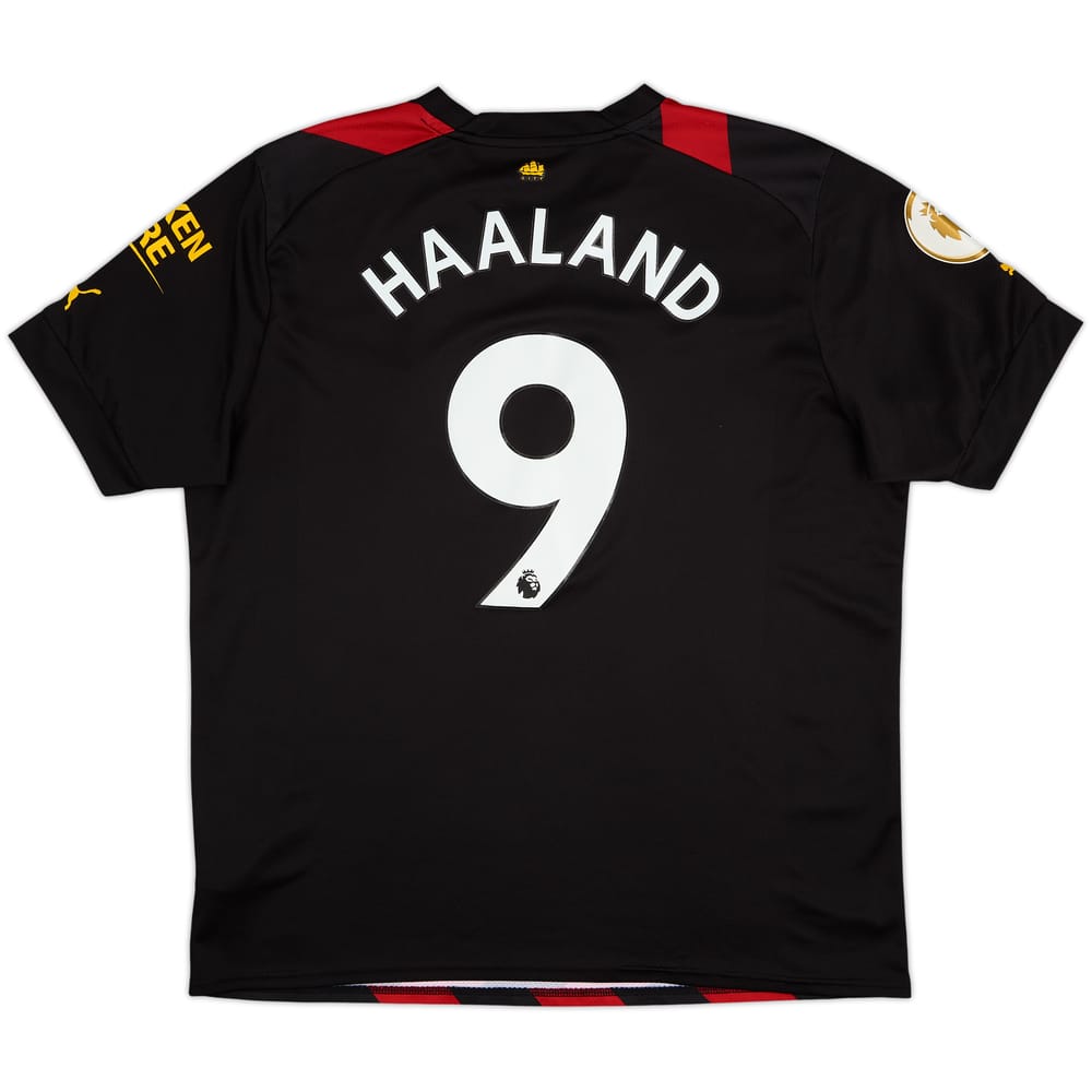2022-23 Manchester City Away Shirt Haaland #9 - 8/10 - (M)