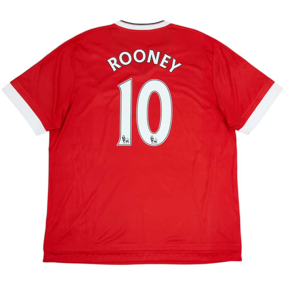 2015-16 Manchester United Home Shirt Rooney #10 - 7/10 - (3XL)